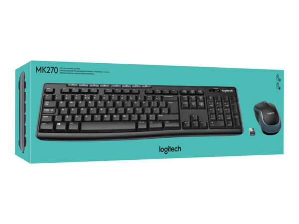 920-004523 Logitech MK270 Wireless Combo - keyboard and mouse set - UK
