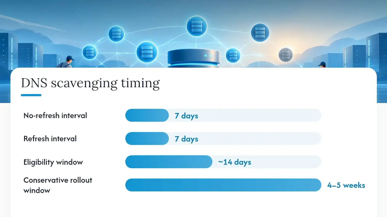 How does DNS aging and scavenging actually work? — overview diagram