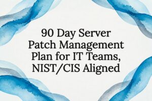Decorative server patch management title card