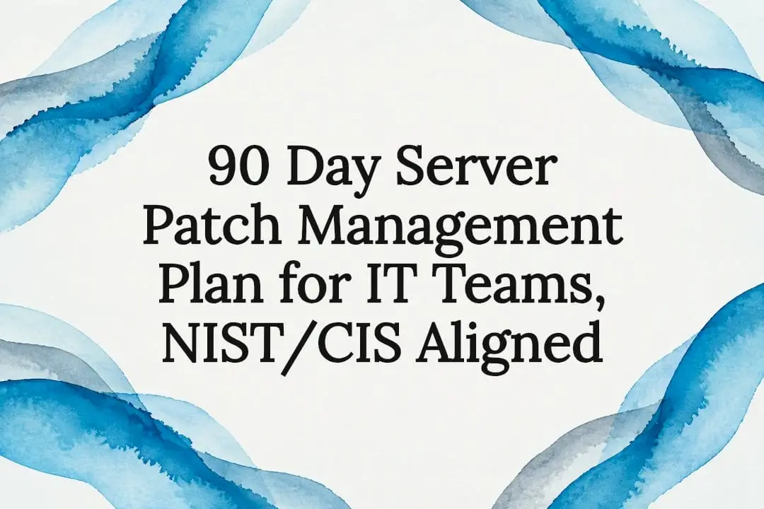 Decorative server patch management title card