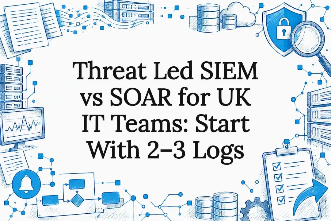SIEM and SOAR title card illustration