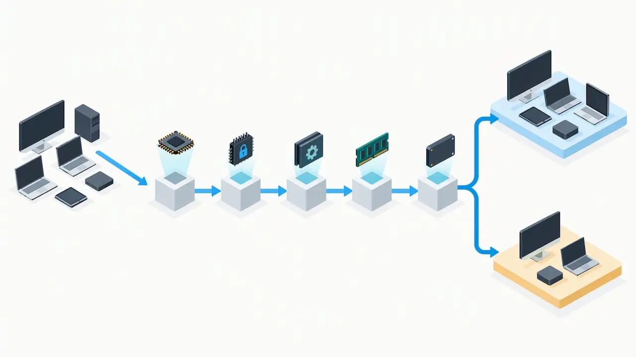 Endpoint devices sorted by readiness checks