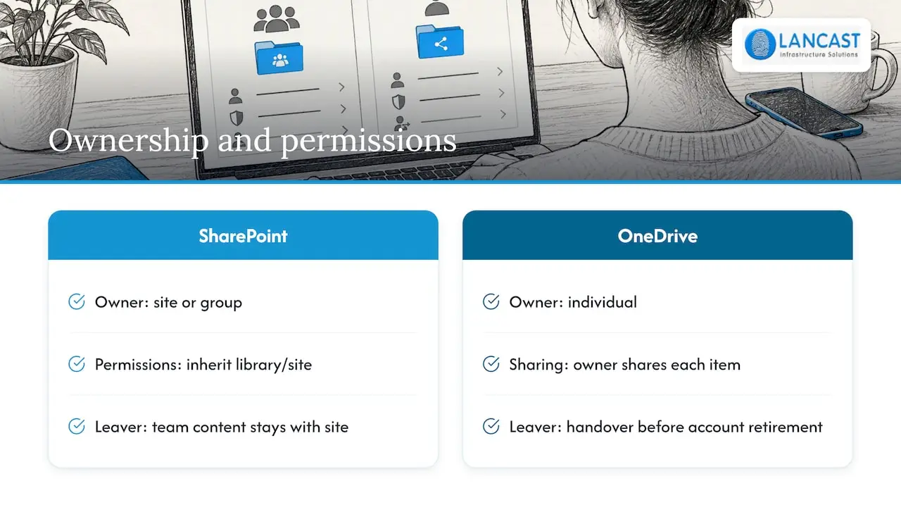 Comparison of file ownership and access