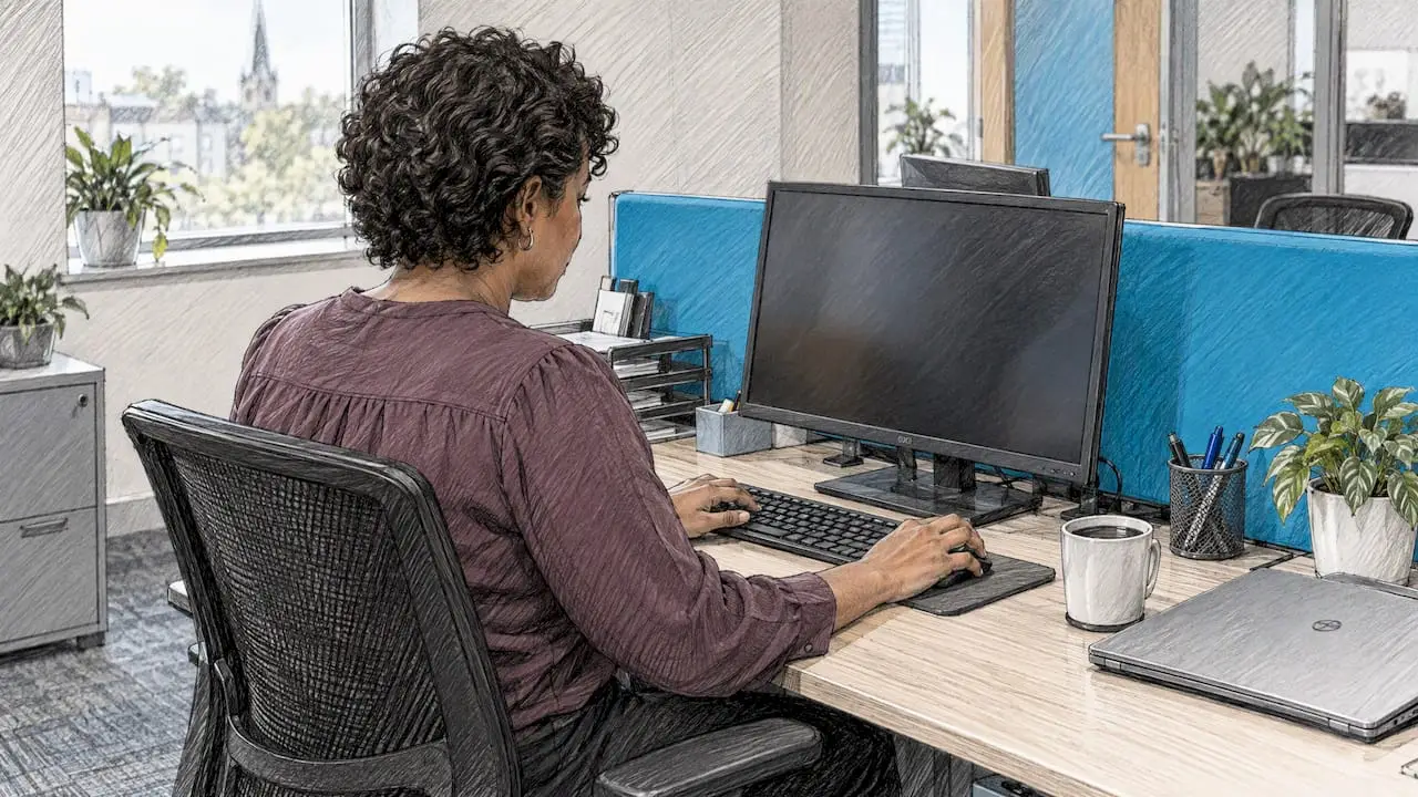 Administrator configuring business endpoint security