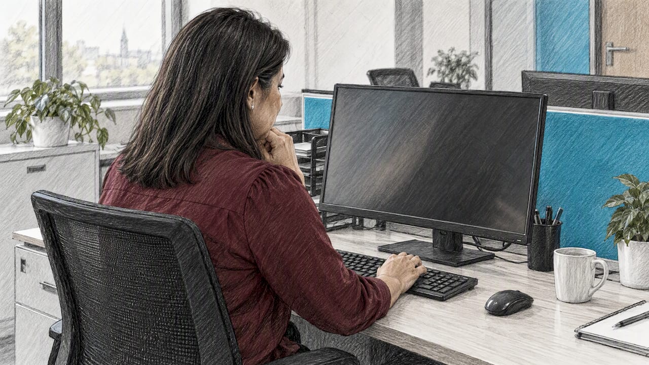 IT administrator reviewing an access policy