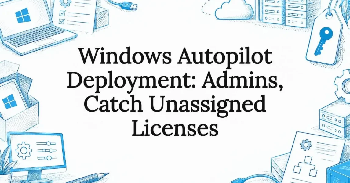 Hand-drawn IT deployment title card