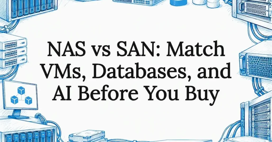 NAS and SAN storage title card