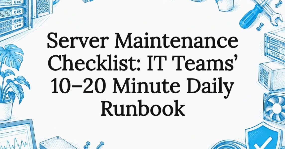 Hand-drawn server maintenance title card