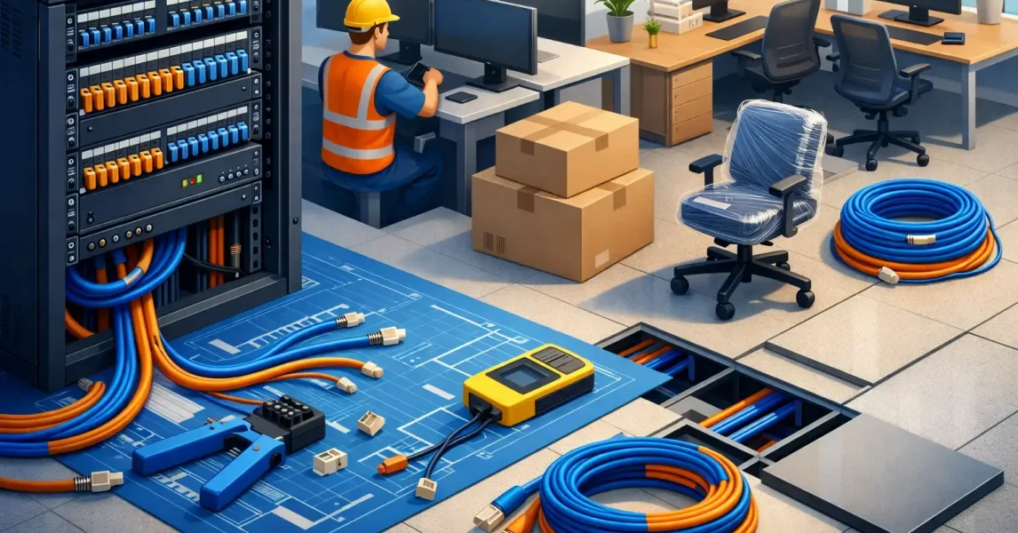 Structured Cabling for Office Moves Done Right